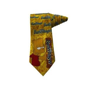 Rare 20th Century Fox Butterfingers Bart Simpson’s Cartoon Novelty Necktie